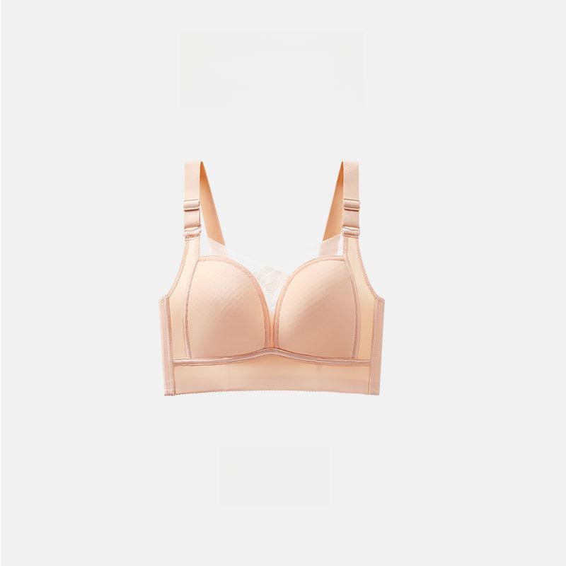 Бесшовный бюстгальтер для женщин, подчеркивающий женственность летом, тонкий бюстгальтер без косточек, двухрядный бюстгальтер