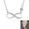 Simple Necklace Fashionable Eight Pendant Necklace Hollow Eight Neck Jewelry Perfect for Youthful Couple or Close Friend