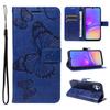 For Samsung Galaxy A07 4G/A06 4G/A06 5G Wallet Case Floral Butterfly Imprinted Leather Phone Cover Stand -  Green