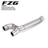 Stainless Steel Dual Outlet Exhaust System for  FZ6 FZ6N FZ6S F02 (2004-2009) 51mm Muffler Motorcycle Performance Connecti