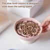 Raised Pet Slow Feeder Bowl, Ceramic Slow Down Eating Food Bowl, Anti Vomiting Food Dish for Small Medium Dogs & Cats