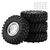 4Pcs Wheel Tyres Rubber Tires With Hubs for 110 Scale RC Crawler Off Road Truck Car