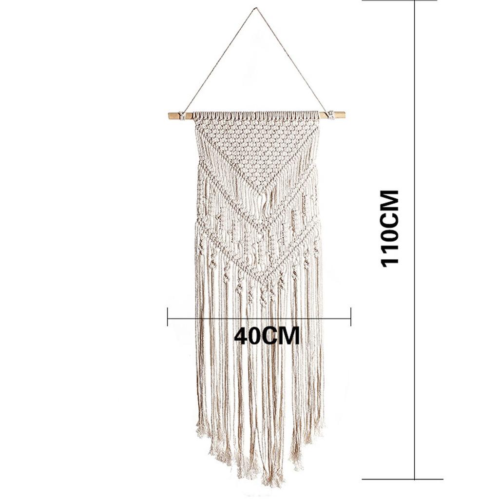 Тканый настенный подвес в стиле макраме в стиле бохо, шикарный богемный декор для комнаты, геометрический художественный декор для квартиры, комнаты в общежитии, украшение для свадебной вечеринки