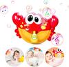 Outdoor Bubble Machine Crabs Frog Music Kids Bath Toys Bathtub Soap Automatic Bubble Maker Baby Bathroom Toy for Kids Children
