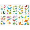 10 Sheets/Pack Kids Cartoon Fake Tattoo Stickers for Children Creative Water Transfer Printing DIY Temporary Tattoo