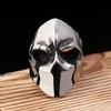 Vintage High Polished Spartan Helmet Rings For Men Women Punk Unique 316L Stainless Steel Nordic Viking Jewelry Gifts