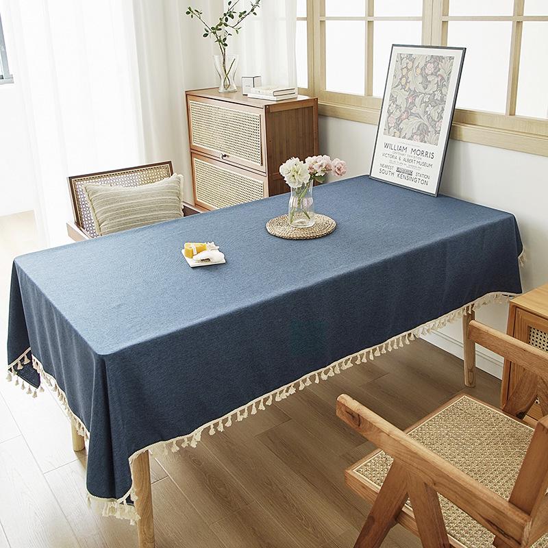 Ваби-саби Дзен Чайная церемония Прямоугольная скатерть с кисточками