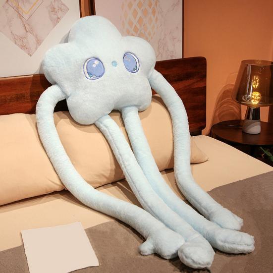 Плюшевая подушка с большими глазами, длинными руками, ногами, полипропиленовым хлопком, полностью наполненная мультяшная мягкая игрушка, милая декоративная подушка в форме звезды, декор для комнаты, спальни, дивана