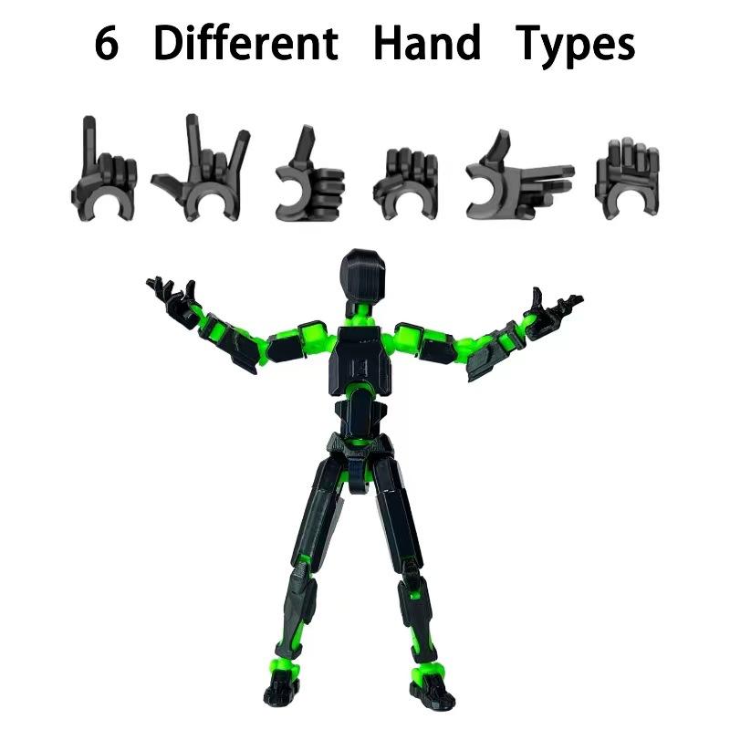 3D-печатный многосуставный робот Titan13 13 Готовый продукт Набор экшн-фигурок T13 Робот Подарок для коллекционеров Настольные украшения