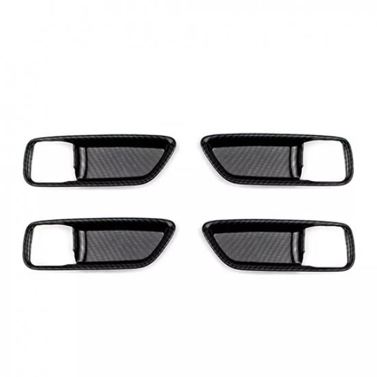 Carbon Fiber Inner Car Door Handle Bowl Cover Trim For Toyota Corolla -2025