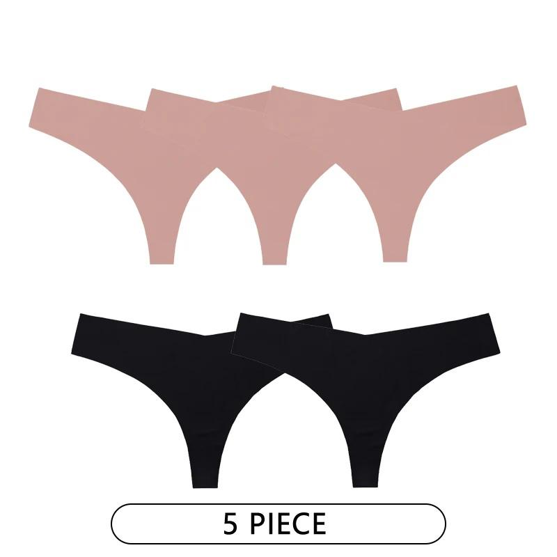 CINOON 5 шт./лот, женские сексуальные трусики из ледяного шелка с низкой талией, нижнее белье без следов, стринги, женские стринги, дышащее нижнее белье, искушение, нижнее белье