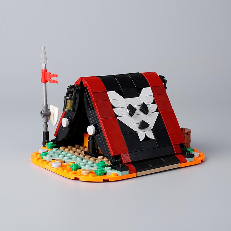 MOC Кубики Игрушки Оружие Средневековый Город Строительные Блоки Фигурки Солдат Сторожевая Башня Дозорная Башня Подвесная Клетка Щит Аксессуар Дети