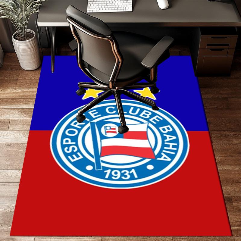 Ba-hia Sports Club Emblem Printed Office Carpet Chair Cushion Entryway Rug, Rugs for Living Room, Bedroom Christmas gifts