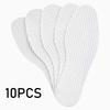 10 Pairs Antibacterial and Deodorizing Disposable Insoles for Women Sweat-absorbing and Breathable Summer Sock-free Insoles