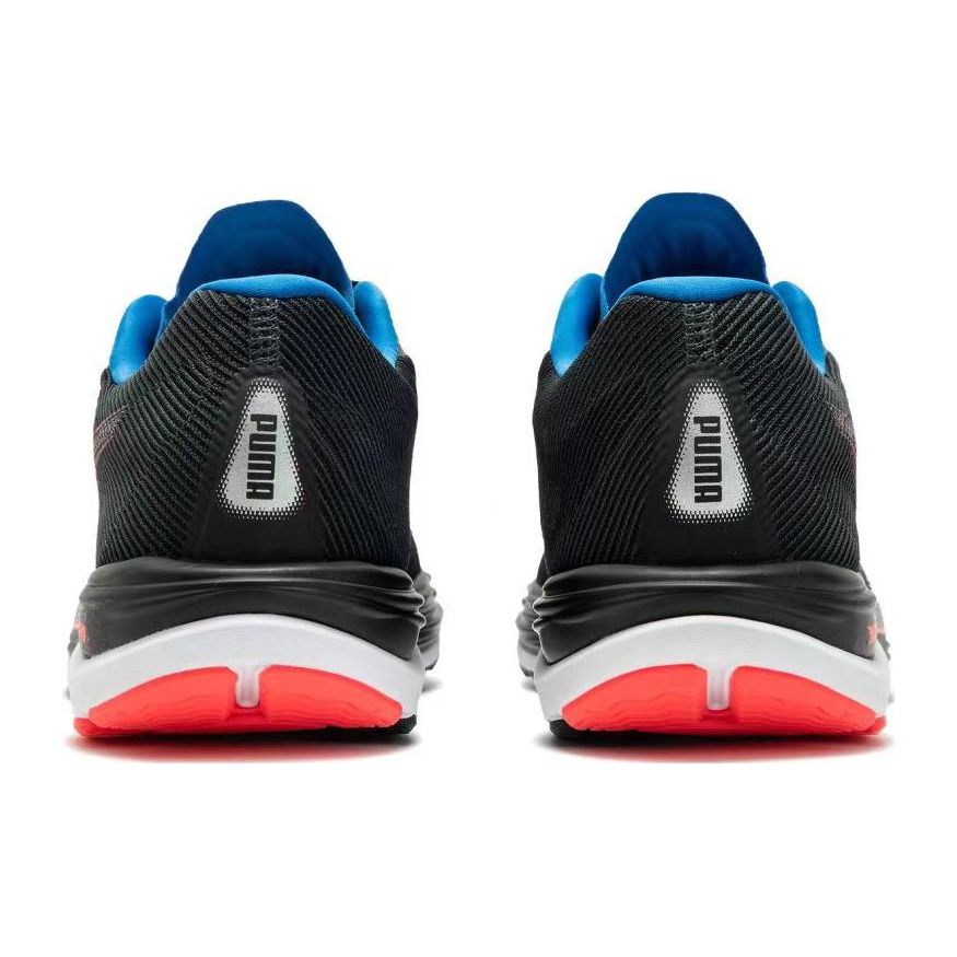 Puma Velocity Nitro 2 Удобная спортивная ткань Синтетическая кожа Нескользящие Износостойкие Низкие кроссовки для бега Мужские кроссовки Черные 195337-17