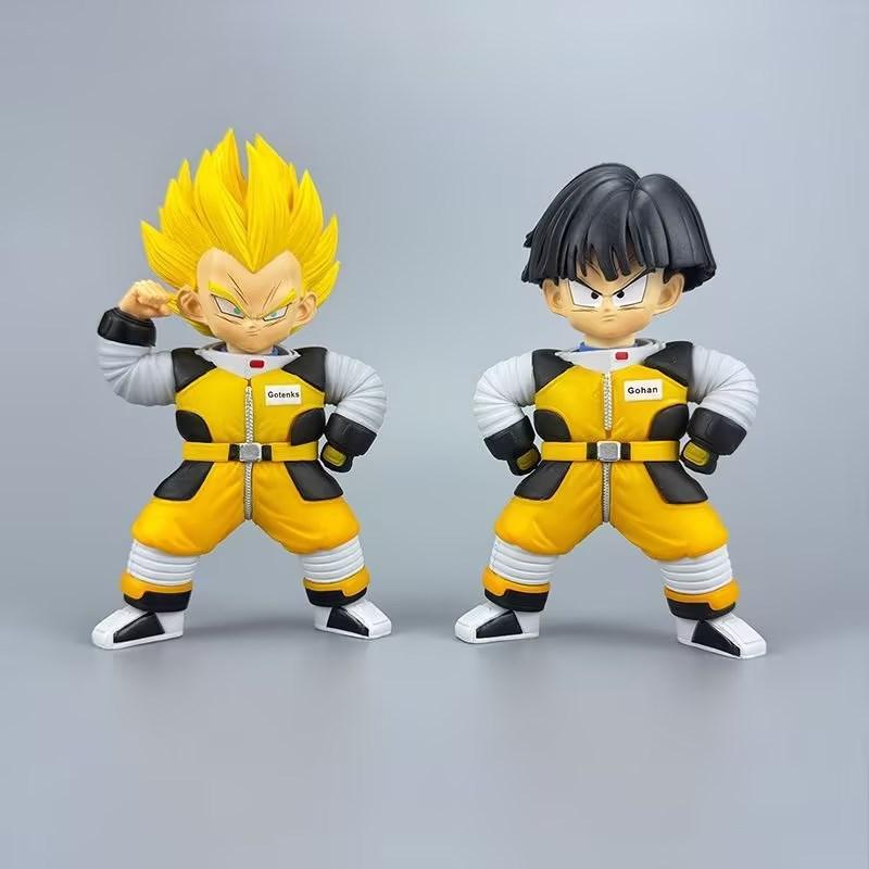 Super Saiyan Q Version Spacesuit, Vegeta, Klin, Gohan, Goku, Model Ornament, Bagged Figure.