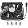Сверхтонкий охлаждающий вентилятор 4-контактный ШИМ Интеллектуальная регулировка скорости Вентилятор корпуса с пакетом винтов для компьютерного корпуса