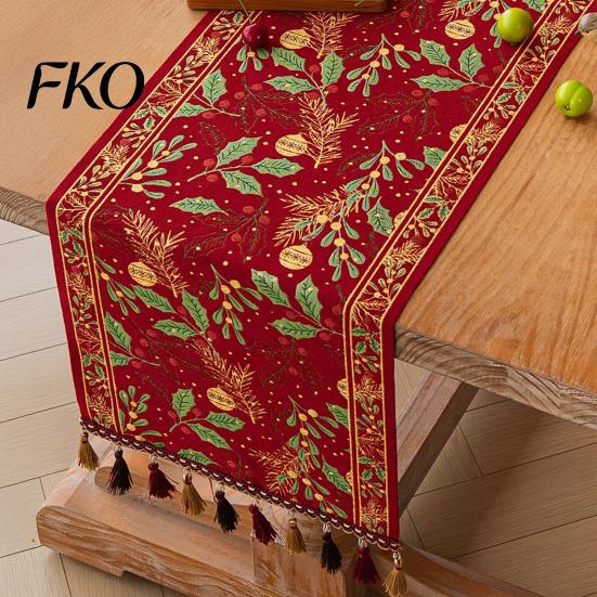 High Quality Table Runner Christmas Runner, Durable Decorative Stitching Decoration, Protects from Hot Sophisticated Pans Scratch for