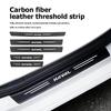 Car Door Sill Scuff Plate Decor Carbon Fiber Stickers Accessories For Haval H6 F7 H9 H2 Jolion F7X F7H H5 H7 H2S H8 H3 H4 H1 F5
