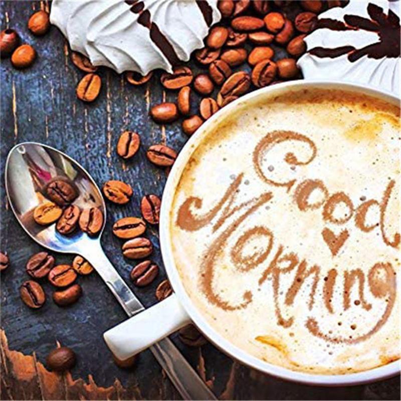 5D Diamond Painting Coffee Cup Creative Picture Kitchen DIY Decoration Full Diamond Embroidery Cross Stitch Kit Rhinestone Photo