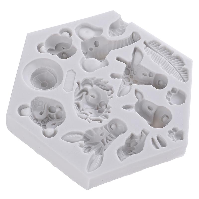 Формы для изготовления лесных животных, силиконовые формы, декоративные формы для тортов в виде лесных животных, инструменты