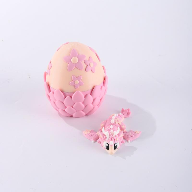 3D-печатные милые и забавные ornaments из фрукта питахайя, дракона и яйца дракона, пластиковые украшения, скульптуры для украшения рабочего стола, праздничный подарок