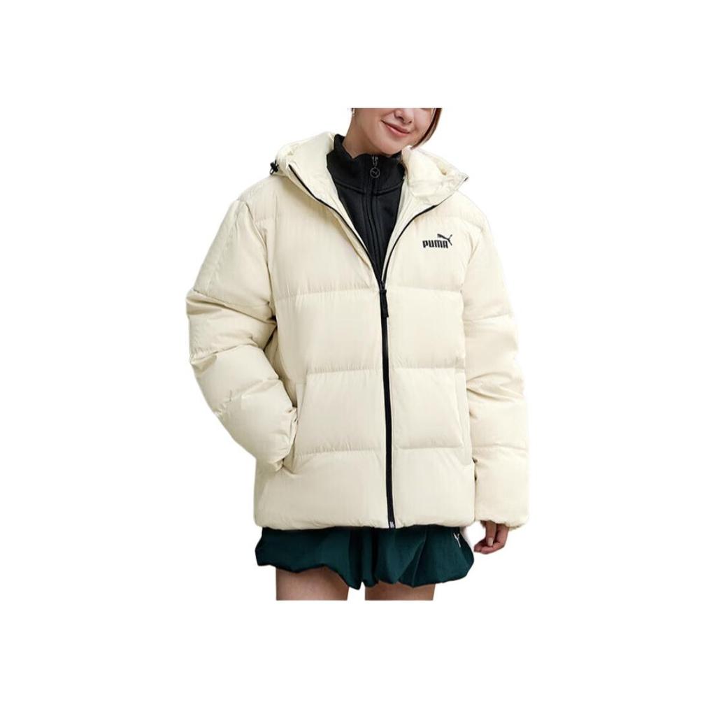 Puma Теплая Ветрозащитная Водоотталкивающая Куртка с Капюшоном из Утиного Пуха Унисекс Куртки 692911-87