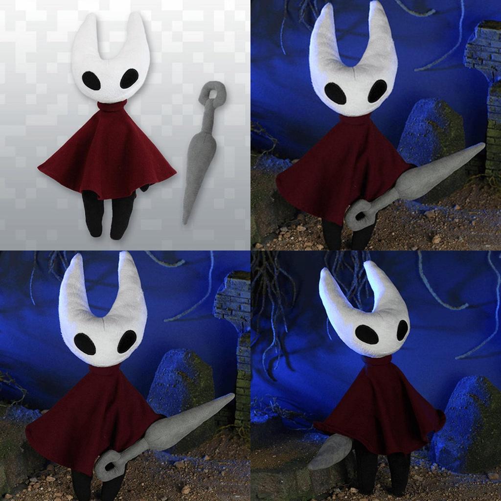 Очаровательная мягкая плюшевая кукла Hollow Knight красного и белого цвета, идеально подходящая для домашнего декора и коллекции