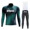 Men Women Cycling Jersey Set Long Sleeve Quick Dry Bike Apparel Road Outdoor Riding