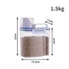 Large Capacity Dog Food Storage Bucket Box Plastic Storage Tank Premium Sealed Jar  Kitchen