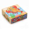 Farm Animal Six Patterns Nine Dimensional Puzzle Cartoon Building Blocks Kids Educational Toy