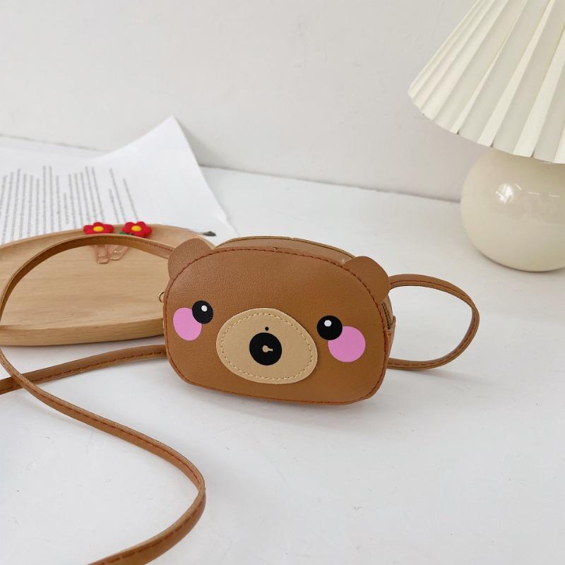 Цельнокроеные рюкзаки Kawaii для маленьких девочек, маленькая милая сумка-мессенджер с мультяшными животными для малышей, уличная портативная сумка для монет