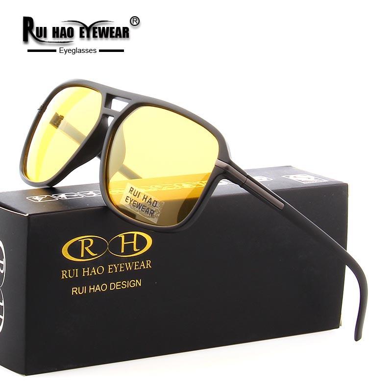 Поляризованные солнцезащитные очки мужские Tr90 с двойной перемычкой поляризованные солнцезащитные очки модные солнцезащитные очки для вождения желтые очки ночного видения A523