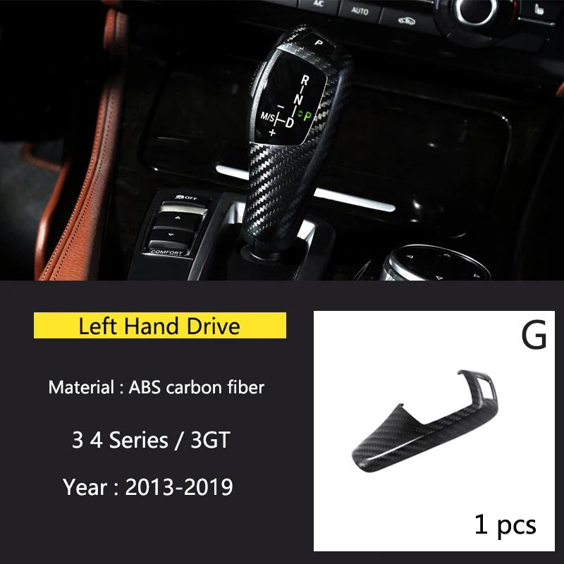 ABS Carbon Fiber Center Console Lid Armrest Box Trim Protective Cover For BMW 3 4Series3GT F30 F31 F34 F36 320i Car Accessories