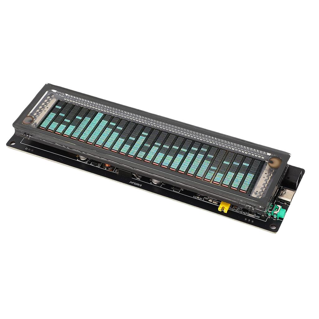 Sound Spectrum Analyzer 32Hz-20KHz High Resolution Adjustable Bringhtness Transparent Shell VFD LED 