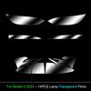 TPU Blackened Headlight Taillight Foglight Protective Film for Tesla Model X  For Model S 2024 Black Color Changing Films