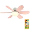 2 In 1 Socket Fan Light with Remote Control Ceiling Fans with LED Lights 3 Gear Adjustable Dimmable Fan Light for Garage Office