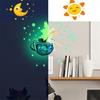 Гладкая поверхность настенной наклейки художественная ПВХ самоклеящаяся светящаяся настенная наклейка для дома