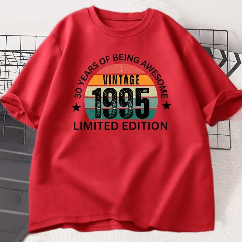 30th Birthday Gift Tshirt Made in 1995 Vintage Tee 30 Years Old Birthday Tshirt 1995 Birthday Gift for Unisex WOMEN Clothes Tops
