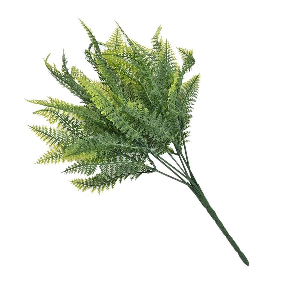 7 Branches Fern Artificial Plants Green Plastic Fake Flowers Photo Props DIY Accessories Flower Arrangements