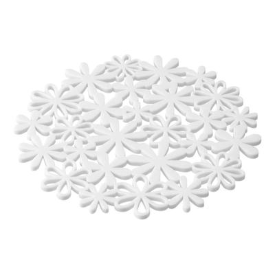 Yamazaki Industries 7679 Pan Tribe, Flower, Белый, Приблизительно. Ш20 x Г20 x В0,5 см, Pot Tribe, силикон