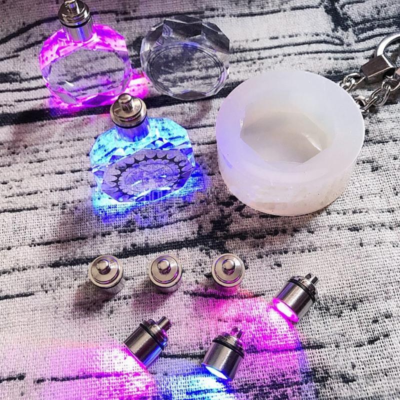Кристальный брелок светодиодный брелок светящийся брелок подвеска DIY смола эпоксидная аксессуары