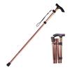Travel Antislip Aluminium Zinc Zinc Alloy Metal Fold Crutches For Elderly Walking Stick Trekking Poles
