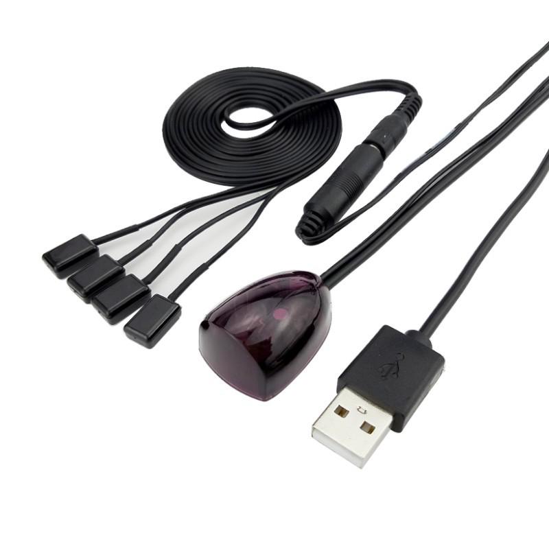 Smart Infrared Remote Control Repeater: Control Multiple Devices with 1 Receiver & 1-4 Transmitters