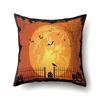 Halloween Pillowcase Car Waist Pillow Pumpkin Sofa Cushion Cover Office Home Living Room Pillowcase