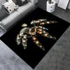 Хэллоуин Паук Ковер 3D Печатный Страх Ужас Коврик Кошелек или Жизнь Ковер Гостиная Спальня Коврики Подарок на Хэллоуин Домашний Декор