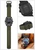Мужские часы Casio Pro Trek Climber Line Solar Watch с радиоуправлением, цвет хаки, модель CORDURAre/cor™ PRW-6900YB-3JF.