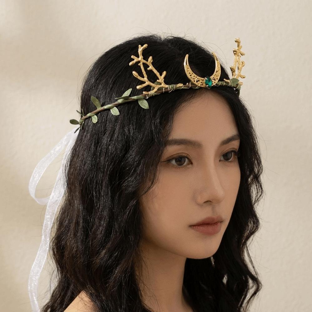 Diadem Elf Tiara Flower Vine Fairy Headpiece Fairy Elven Crown Forest Wedding