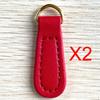 2 Pieces Zipper Pulls PU Leather Pull Strap Pullers for Bag Backpacks