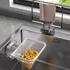 Sink Filter Rack Suction Cup Strainer with Nets Folding Kitchen Sink Strainer